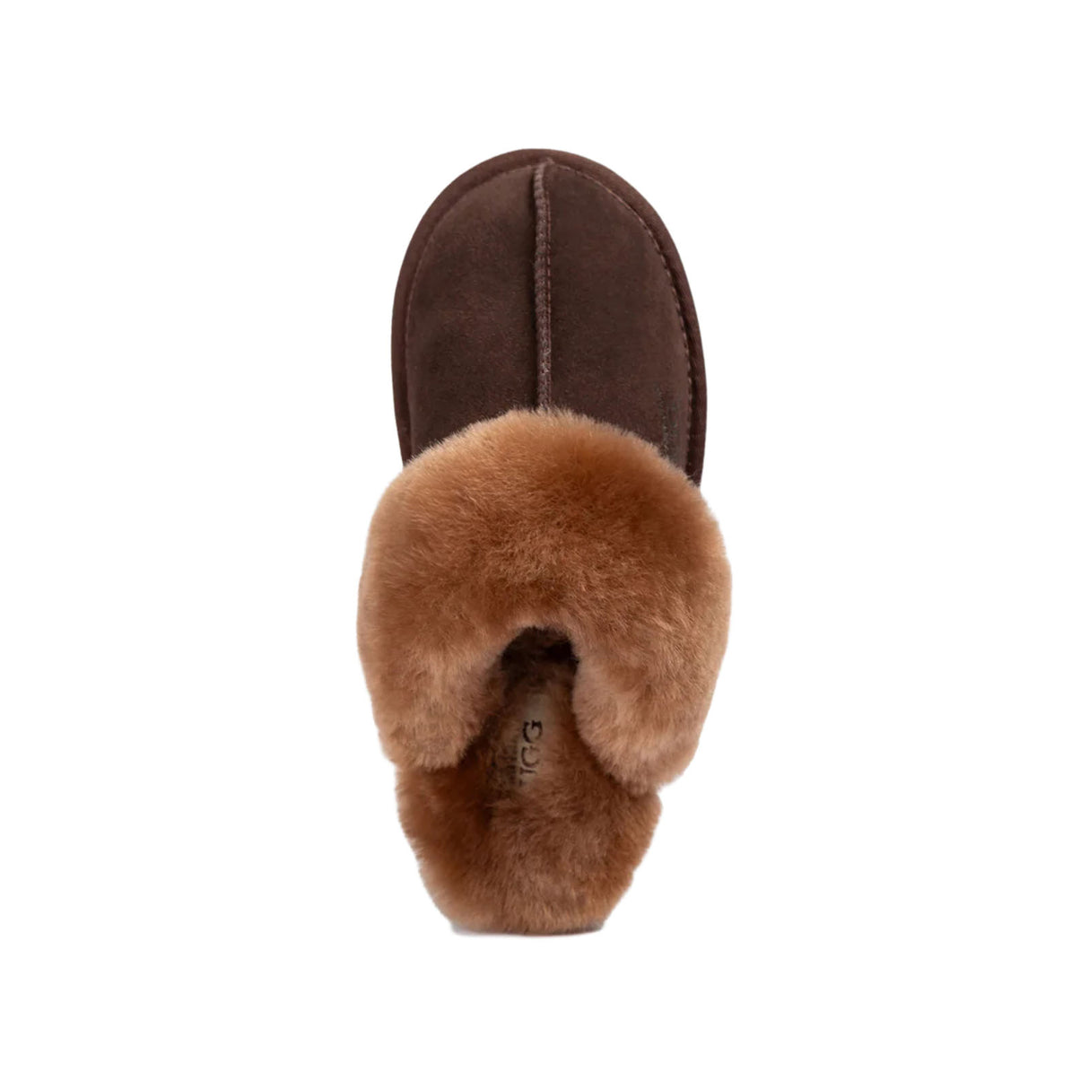 Ugg-Slipper-Unisex-Scuffette-Chocolate-Top