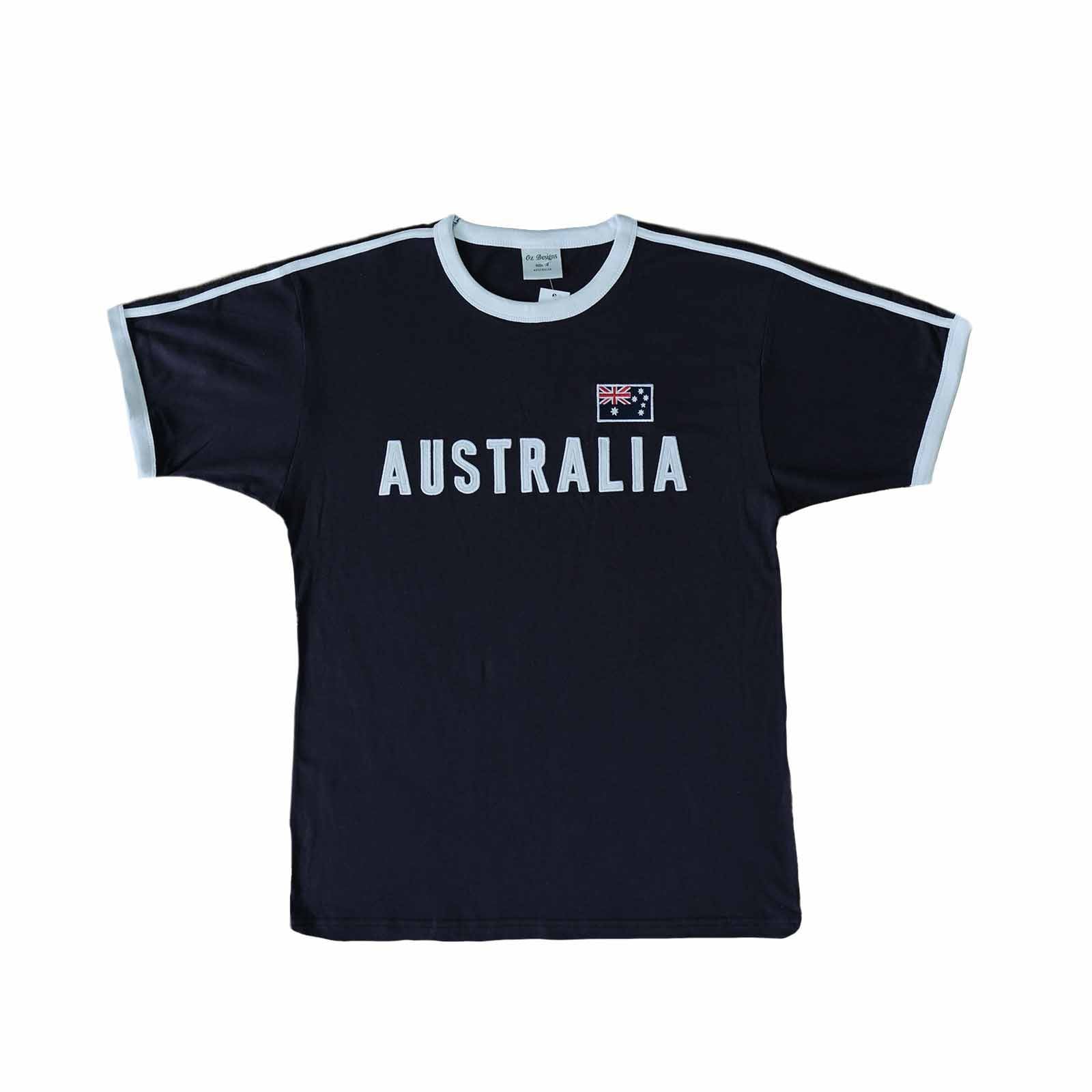 Unisex T-Shirt Australia Embroidery Navy S