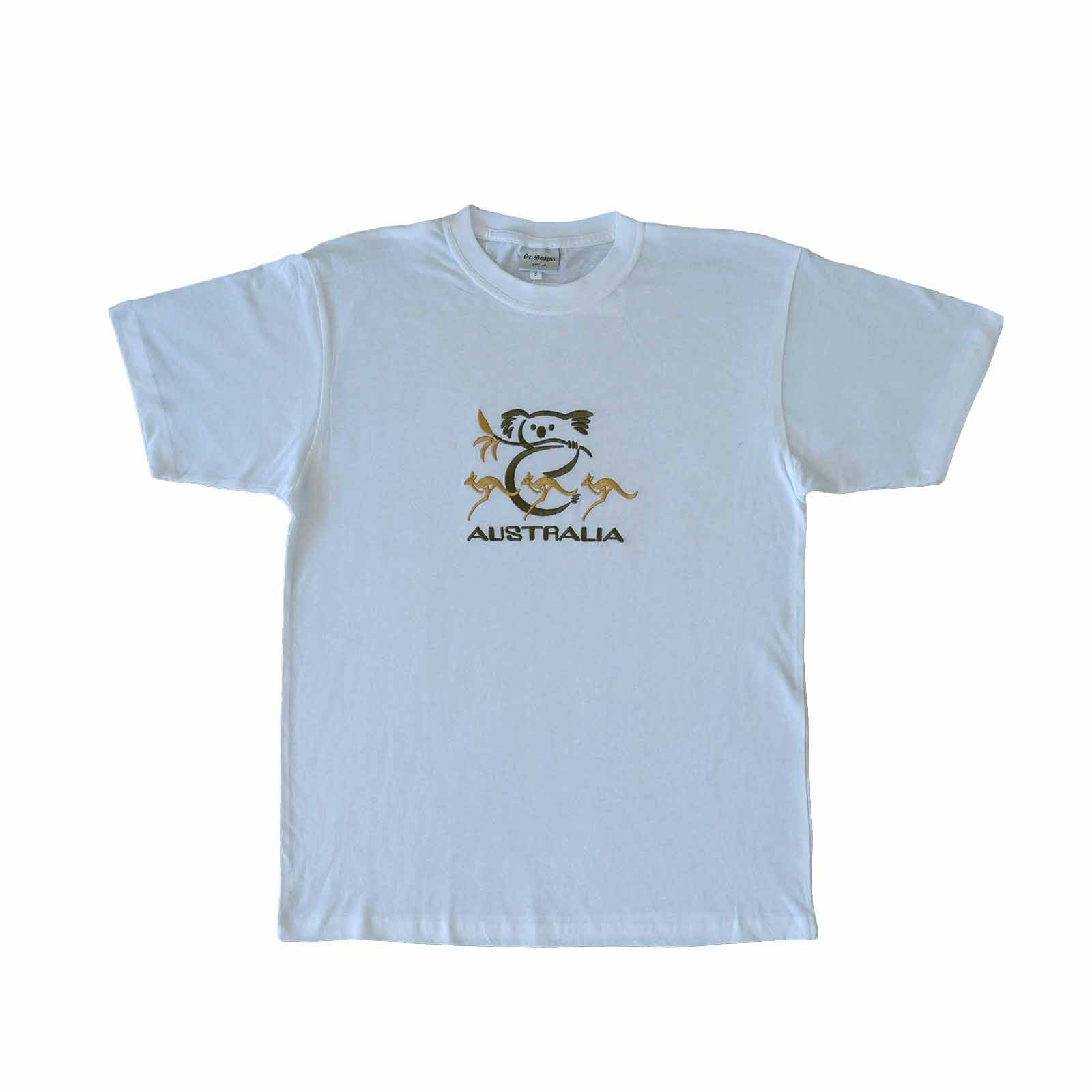 Unisex T-Shirt Large Koala & Animals White XL