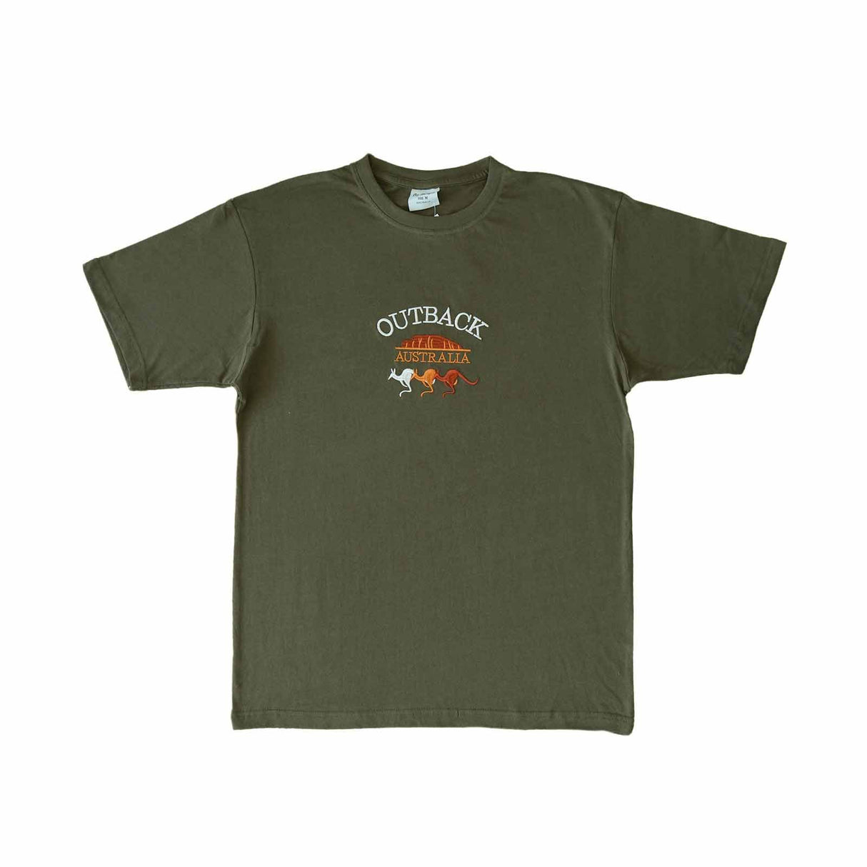 Unisex T-Shirt Outback 3 Kangaroos Olive L
