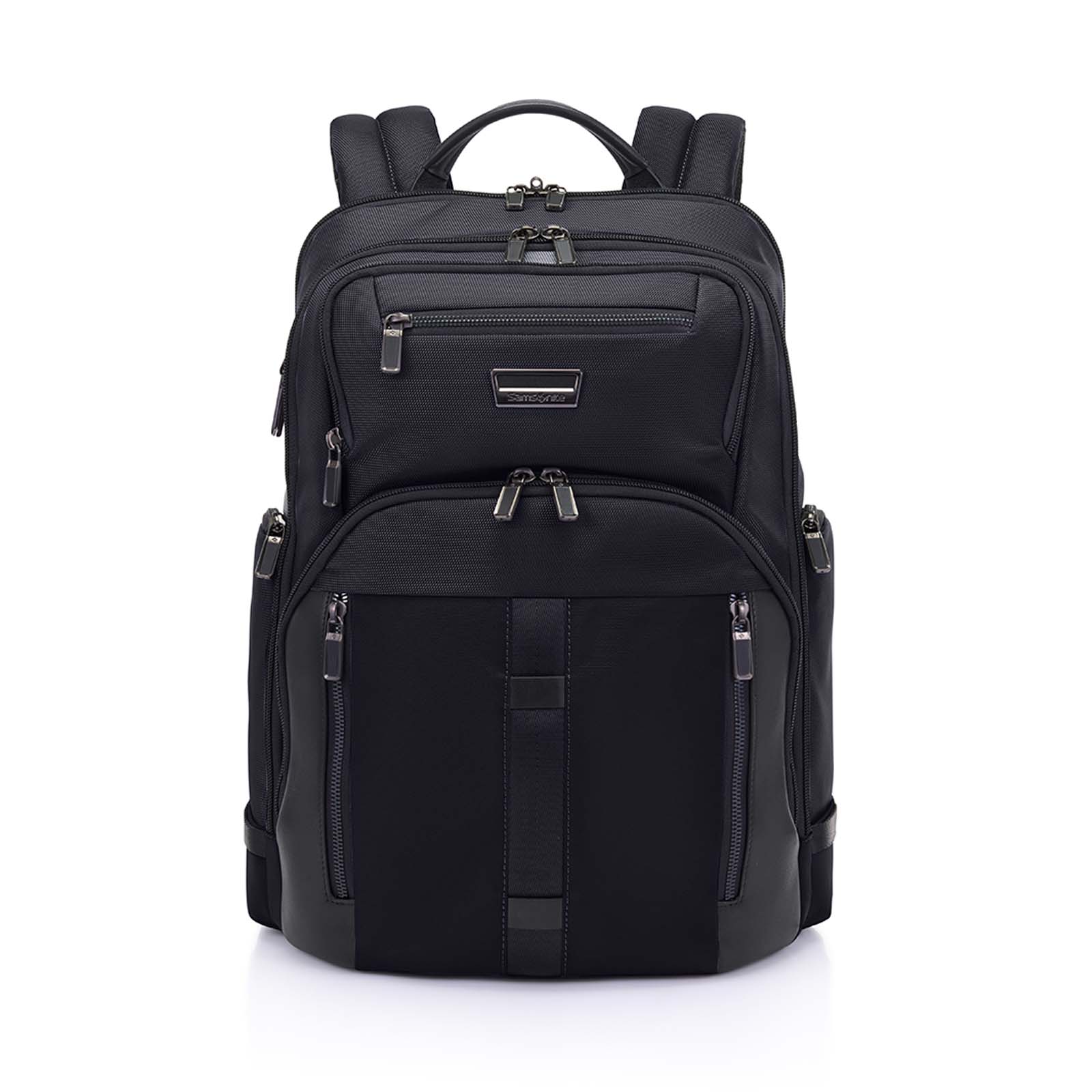 Urban-Eye-DLX-15.6-Inch-Laptop-Backpack-Black-Front