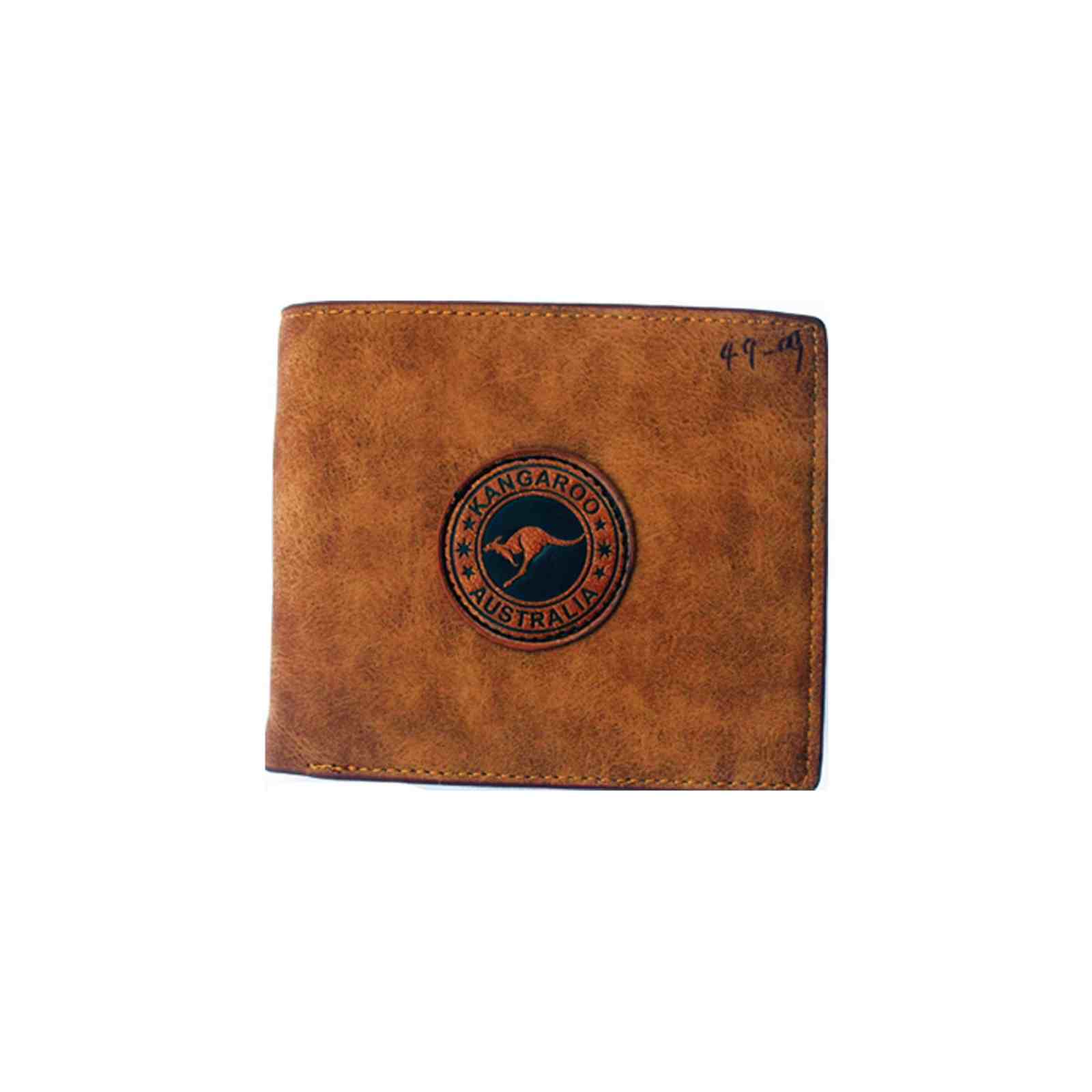 Wallet-With-Card-Holder-Kangaroo-Badge-Tan