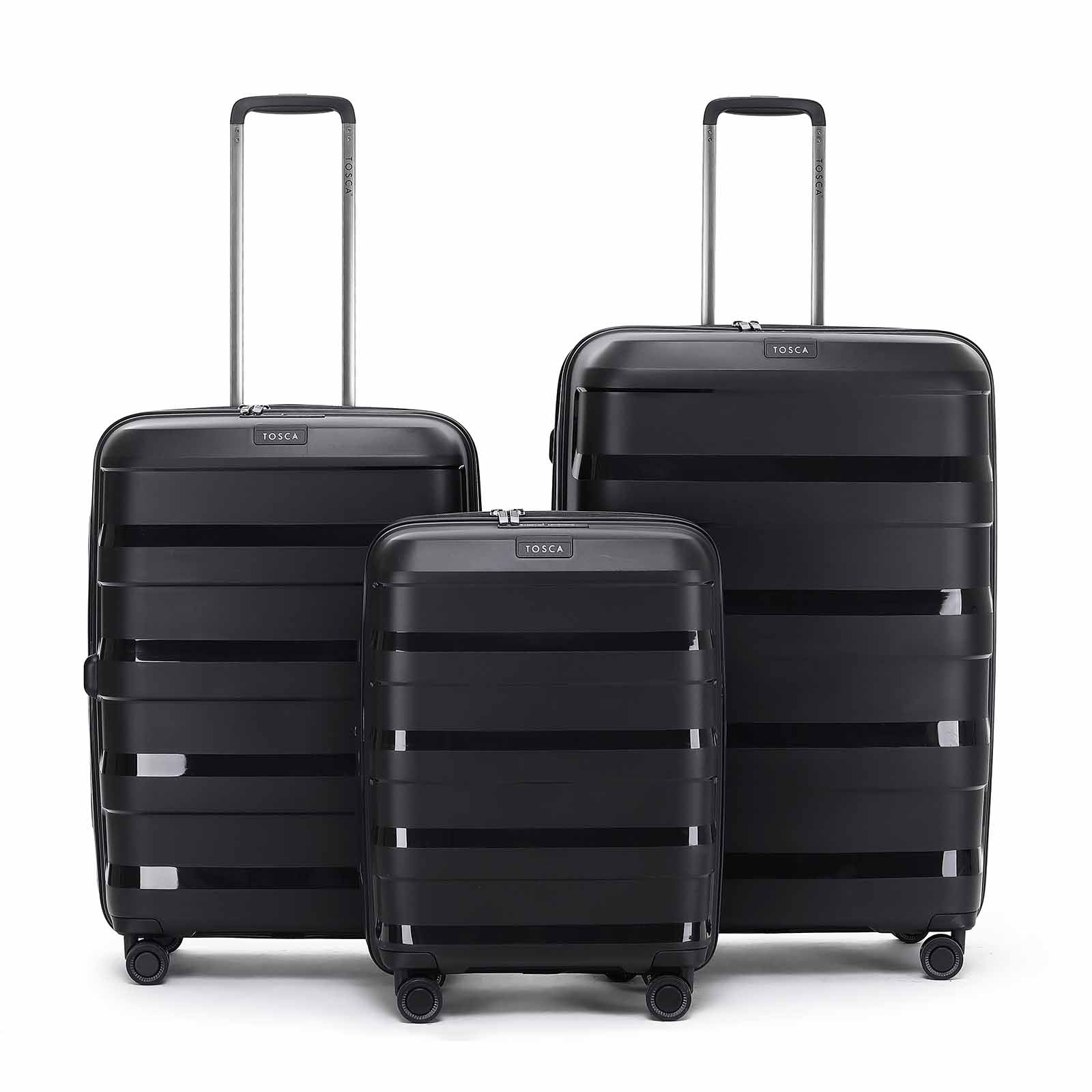 Tosca Comet 4 Wheel 55cm Carry-On Suitcase Black