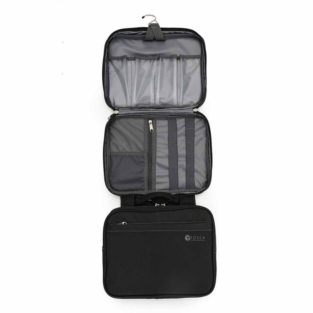 Tosca Essentials 13 Inch Toiletry Bag Deluxe Black