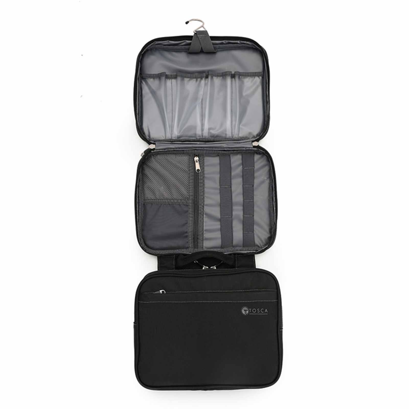 Tosca Essentials 13 Inch Toiletry Bag Deluxe Black