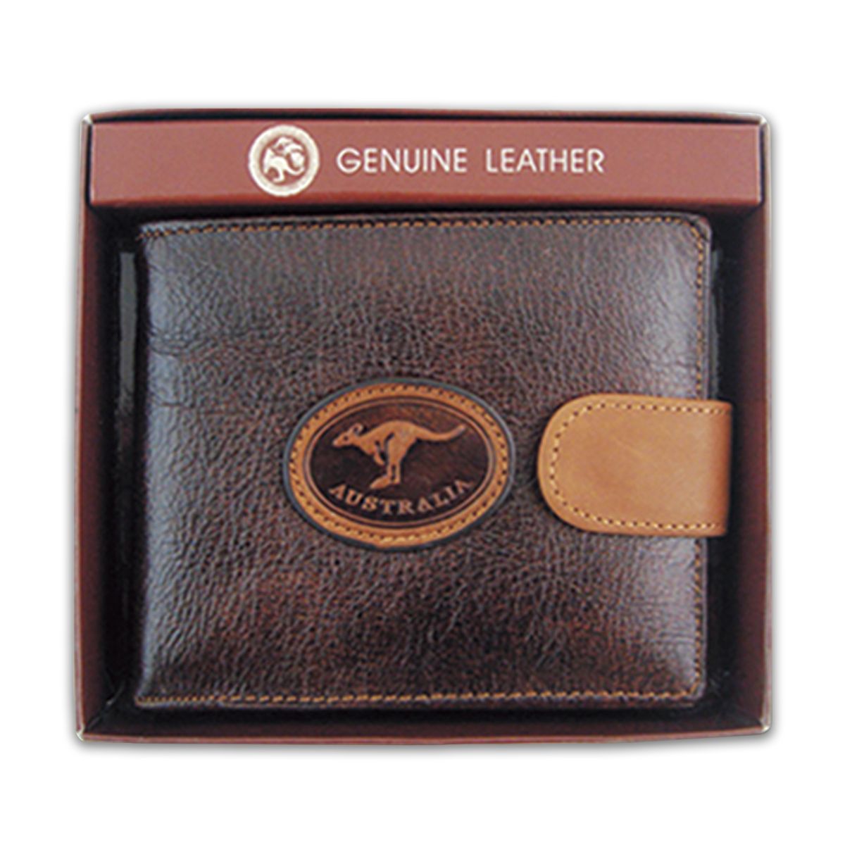Wallet with Clip Kangaroo Badge