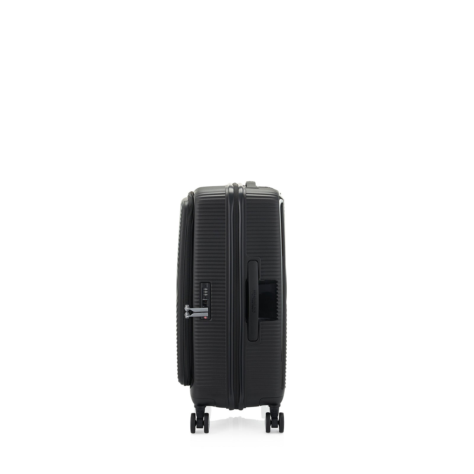 American-Tourister-Curio-Book-Opening-68cm-Suitcase-Black-Side-Lock