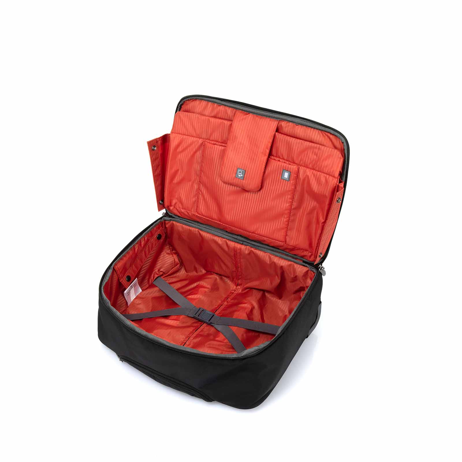 American-Tourister-Speedair-44cm-Rolling-Tote-Black-Open