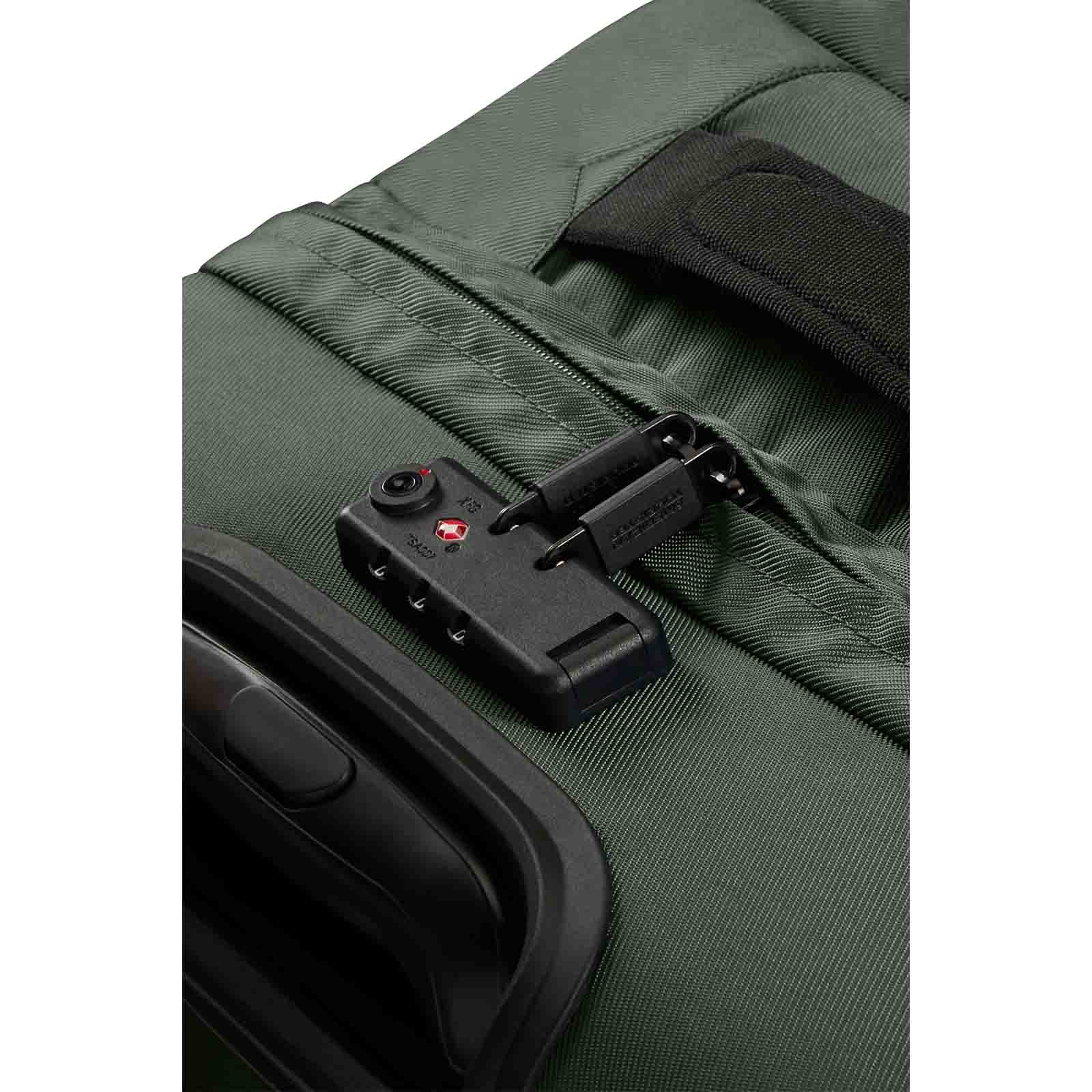 American-Tourister-Urban-Track-55cm-Wheeled-Duffel-Dark-Khaki-Lock