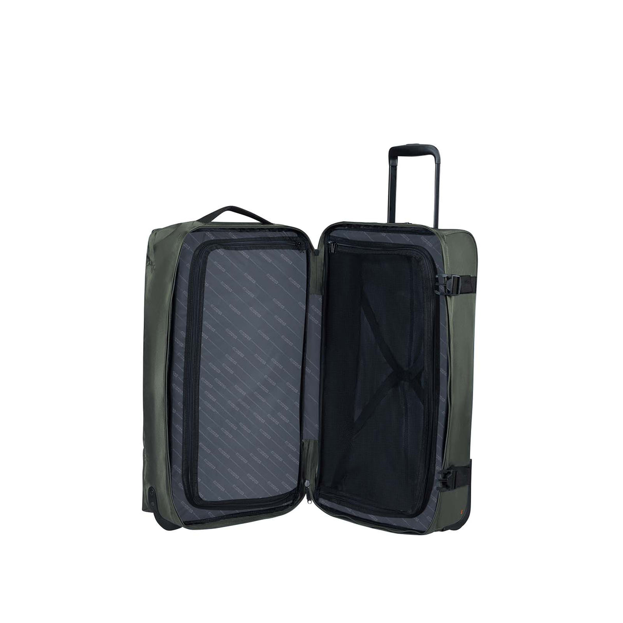 American-Tourister-Urban-Track-68cm-Wheeled-Duffel-Dark-Khaki-Open
