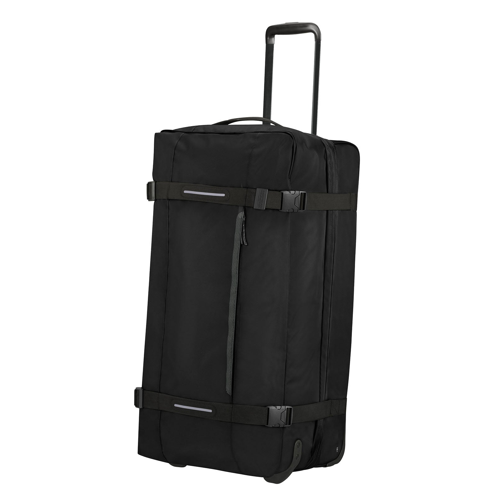 American-Tourister-Urban-Track-79cm-Wheeled-Duffel-Asphalt-Black-Front-Angle