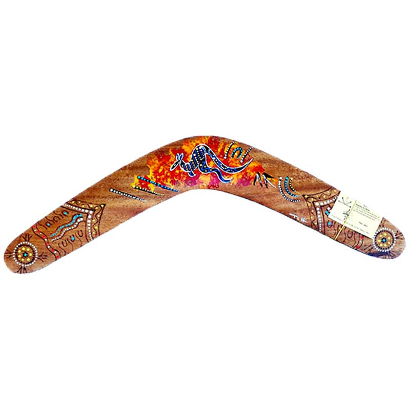 Boomerang Burnt & Painted