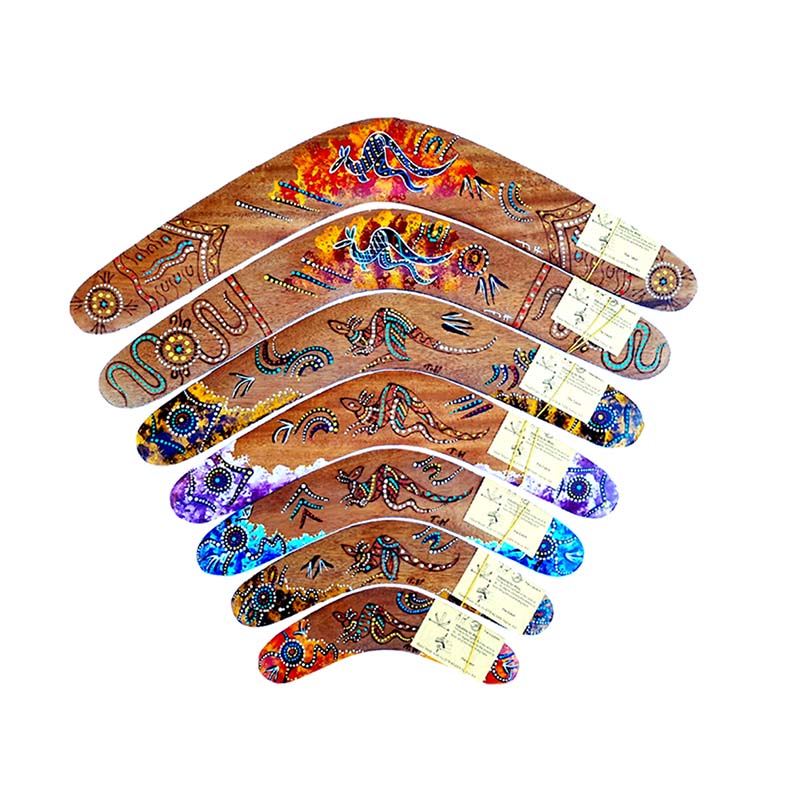 Boomerang Burnt & Painted