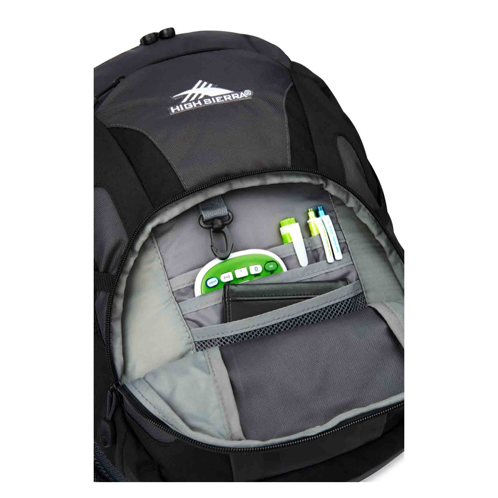 High-Sierra-Composite-Backpack-Charcoal-Pocket