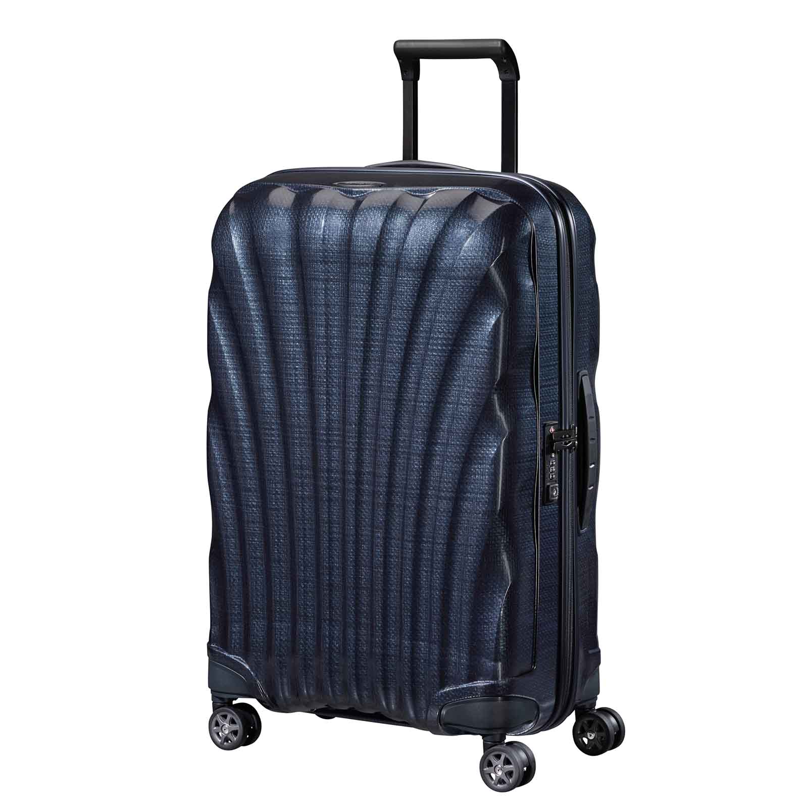 Samsonite-C-Lite-69cm-Suitcase-Midnight-Blue-Front-Angle