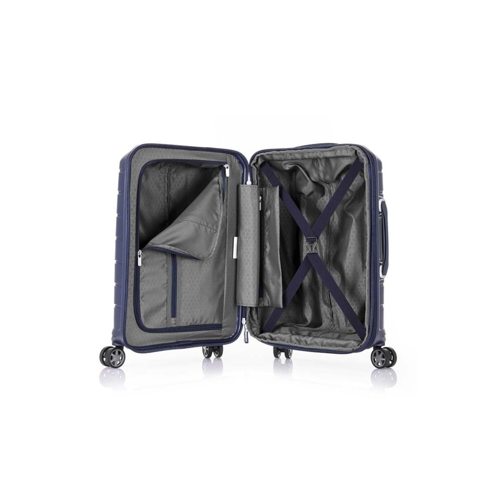 Samsonite_Oc2lite_55cm_Carry-On_Suitcase_Navy_Open