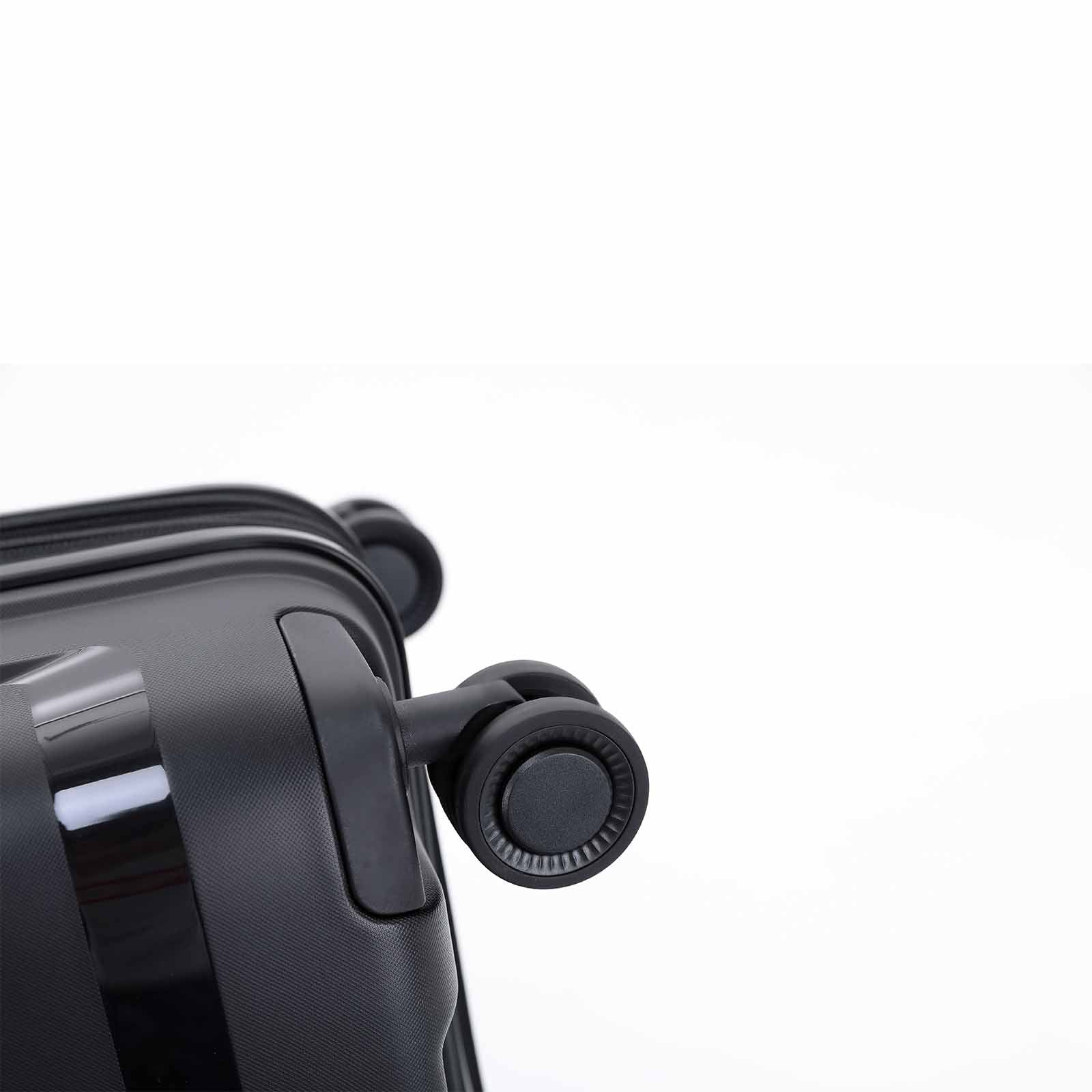 Tosca-Comet-4-Wheel-55cm-Carry-On-Suitcase-Black-Wheels