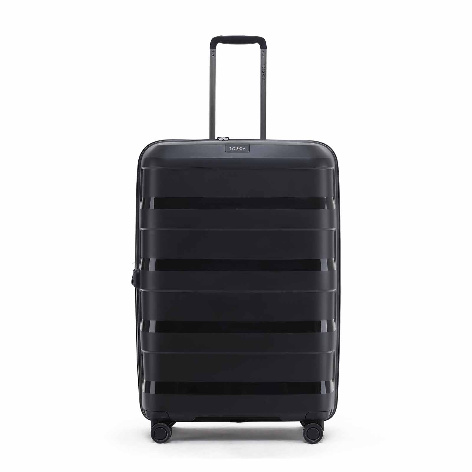 Tosca-Comet-4-Wheel-78cm-Large-Suitcase-Black-Front