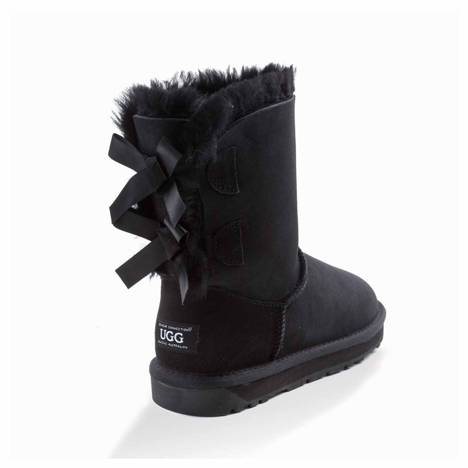 Ugg-Boots-Classic-Bailey-Bow-Black-Back