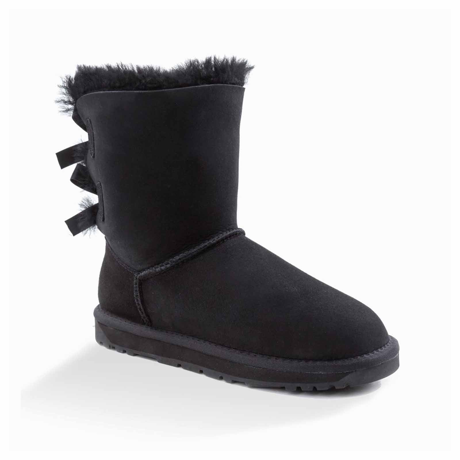 Ugg-Boots-Classic-Bailey-Bow-Black-Side2
