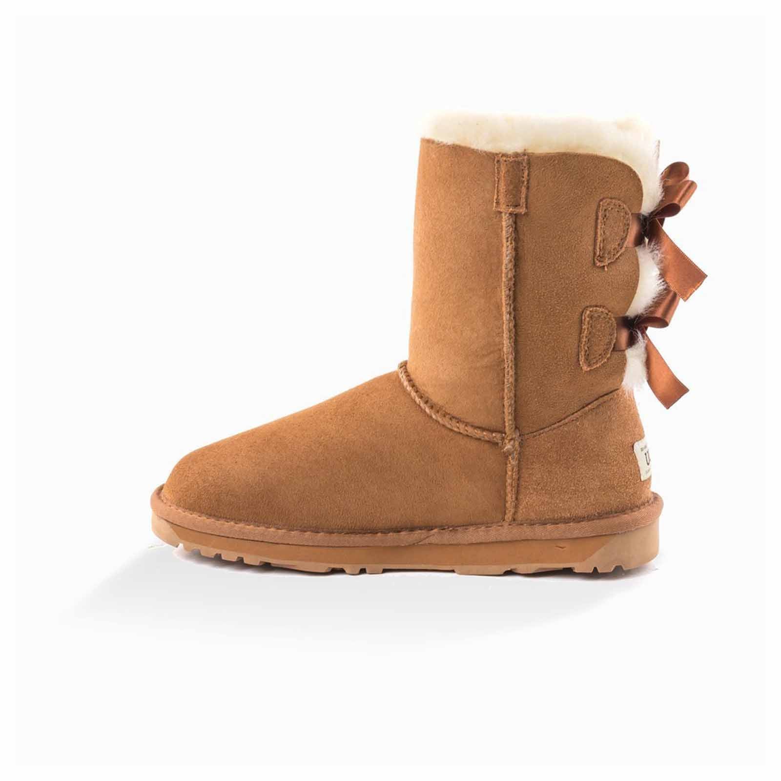 Ugg-Boots-Classic-Bailey-Bow-Chestnut-Side