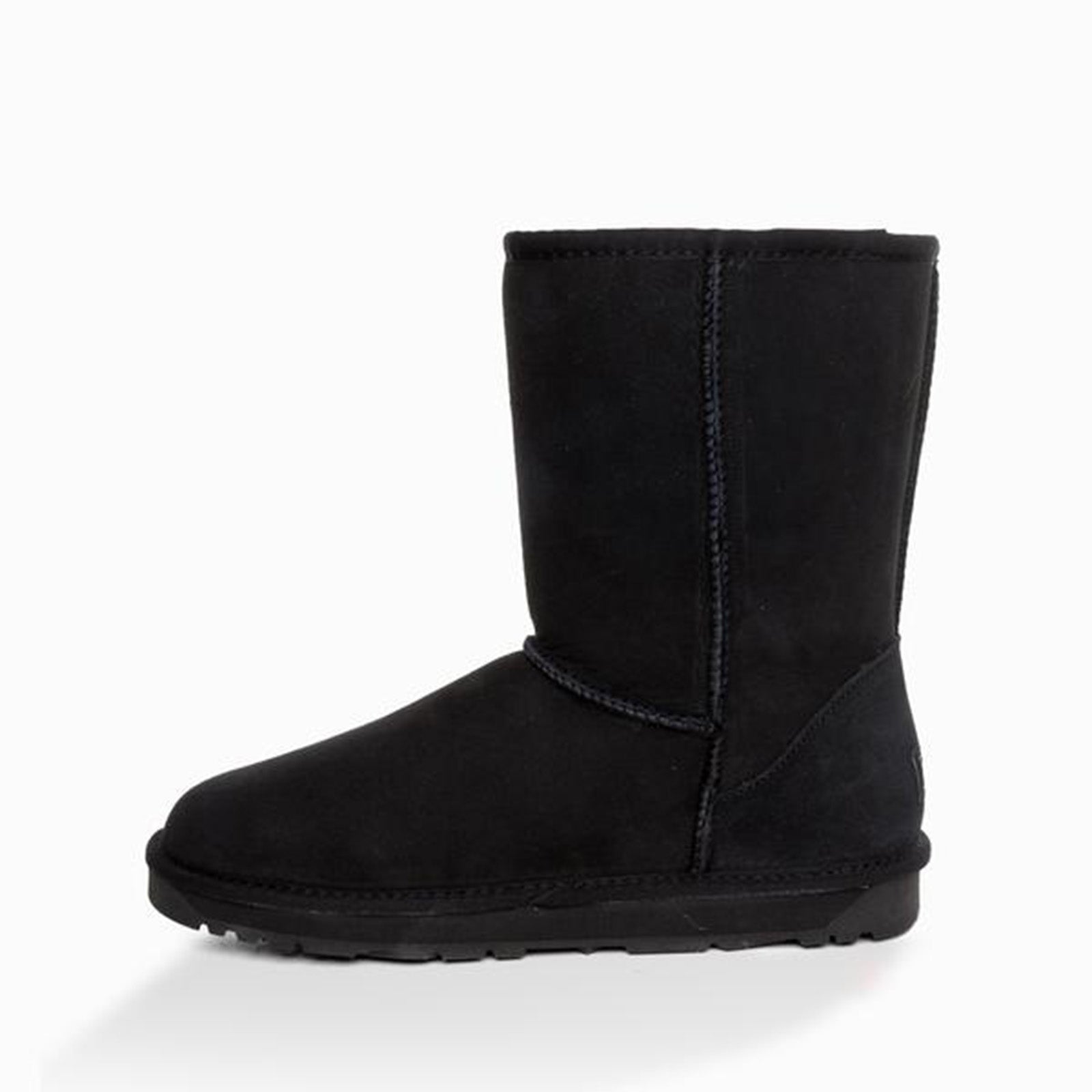 Ugg-Boots-Unisex-Classic-Short-Black-Side