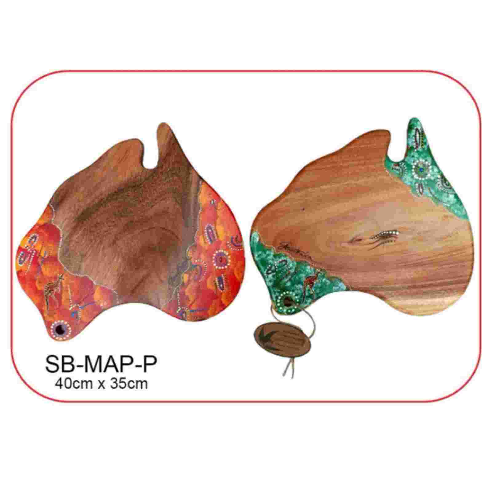 AUS-Map-Serving-Board-Assorted-Designs-33cm-27cm-New