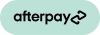 Afterpay logo on a light green background