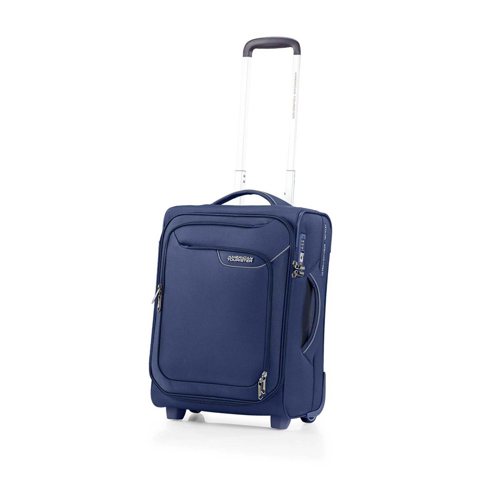 American-Tourister-Applite-4-Eco-50cm-Carry-On-Suitcase-Navy-Front-Angle