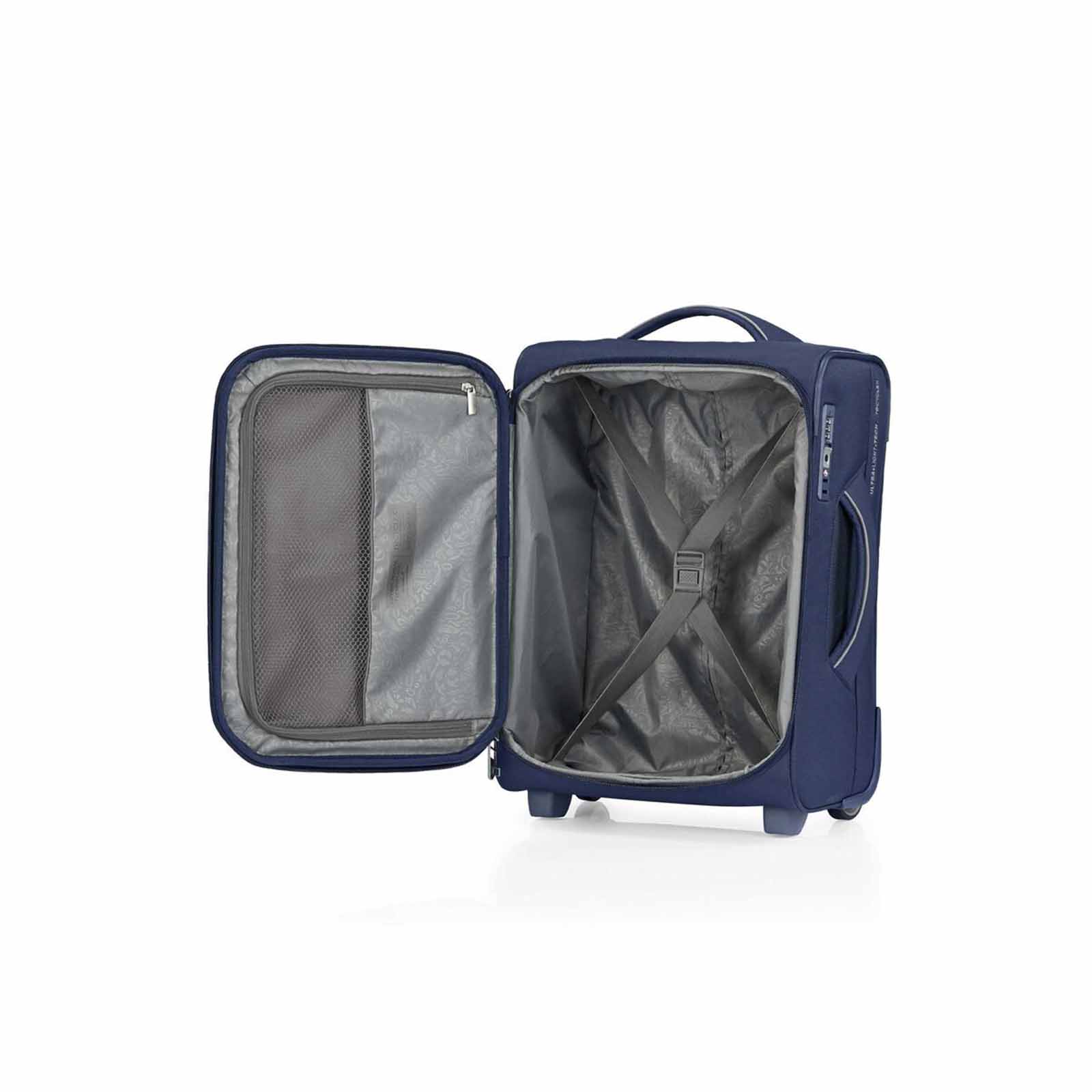American-Tourister-Applite-4-Eco-50cm-Carry-On-Suitcase-Navy-Open