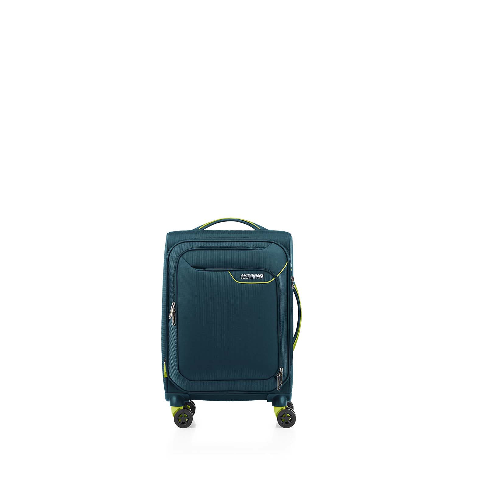 American-Tourister-Applite-4-Eco-55cm-Carry-On-Suitcase-Varsity-Green-Front