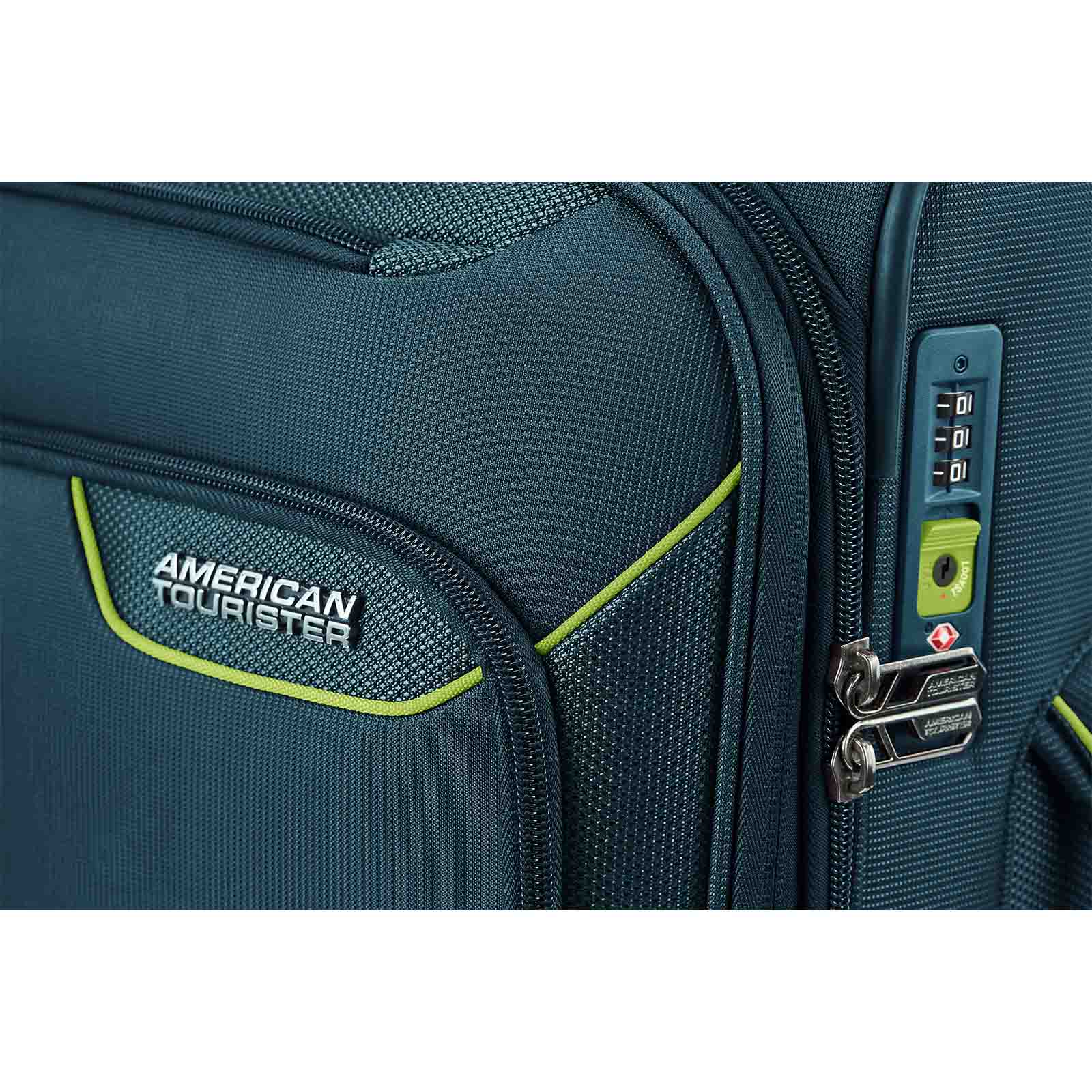 American-Tourister-Applite-4-Eco-55cm-Carry-On-Suitcase-Varsity-Green-Lock