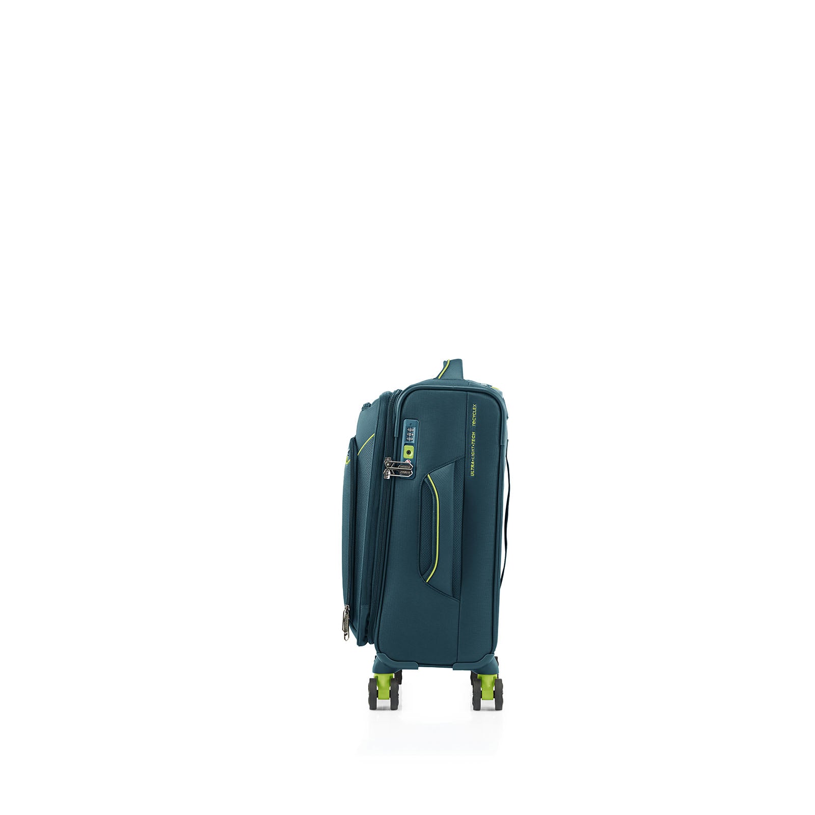 American-Tourister-Applite-4-Eco-55cm-Carry-On-Suitcase-Varsity-Green-Side