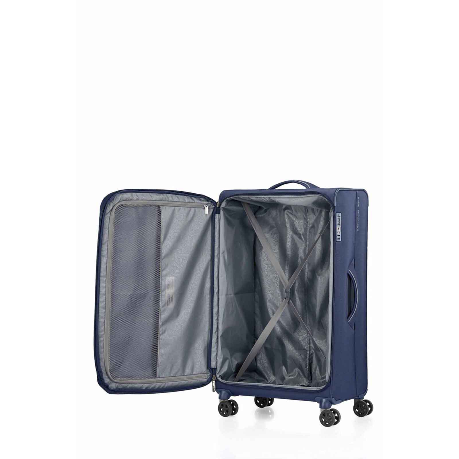 American-Tourister-Applite-4-Eco-82cm-Suitcase-Navy-Open