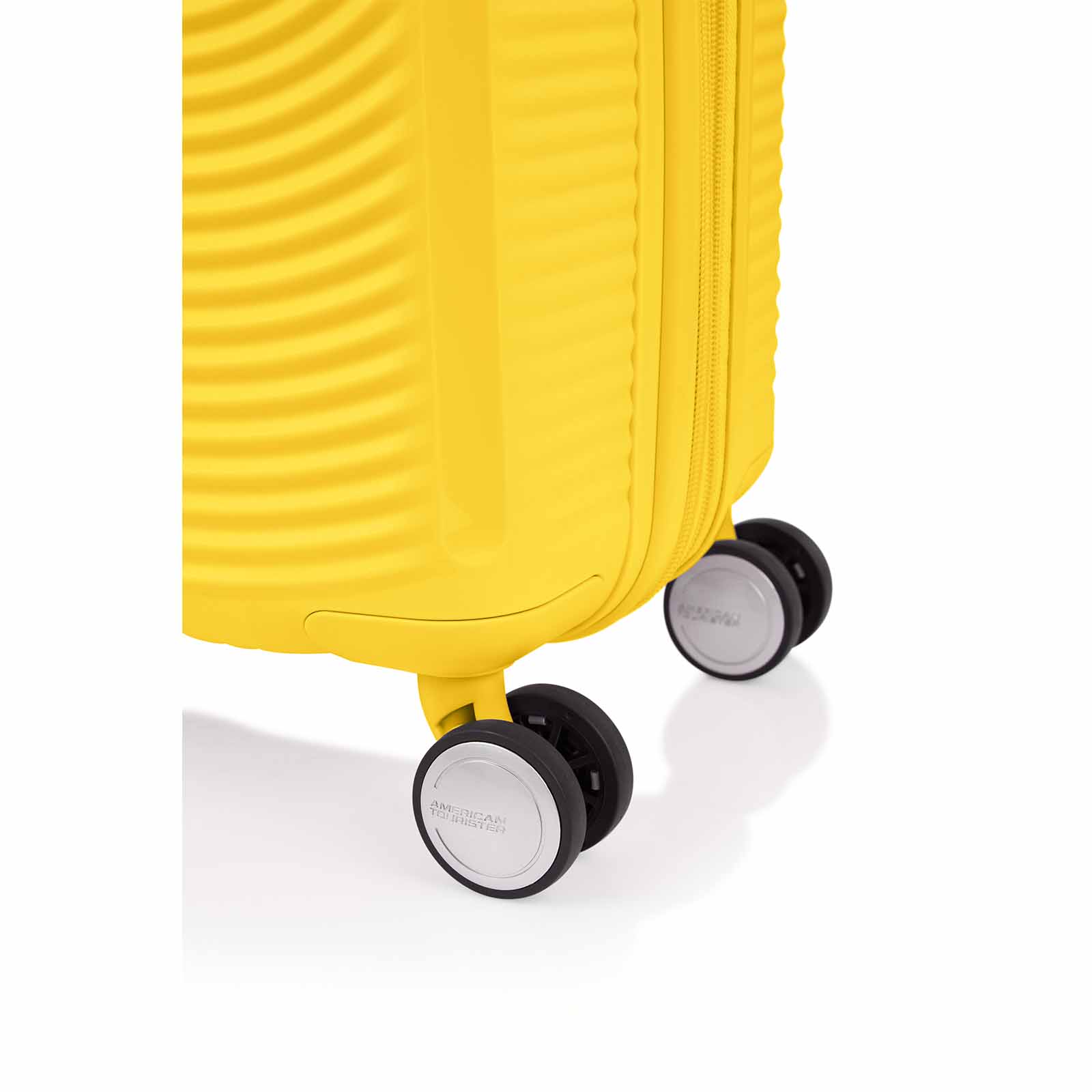 American-Tourister-Curio-2-55cm-Carry-On-Suitcase-Golden-Yellow-Wheels