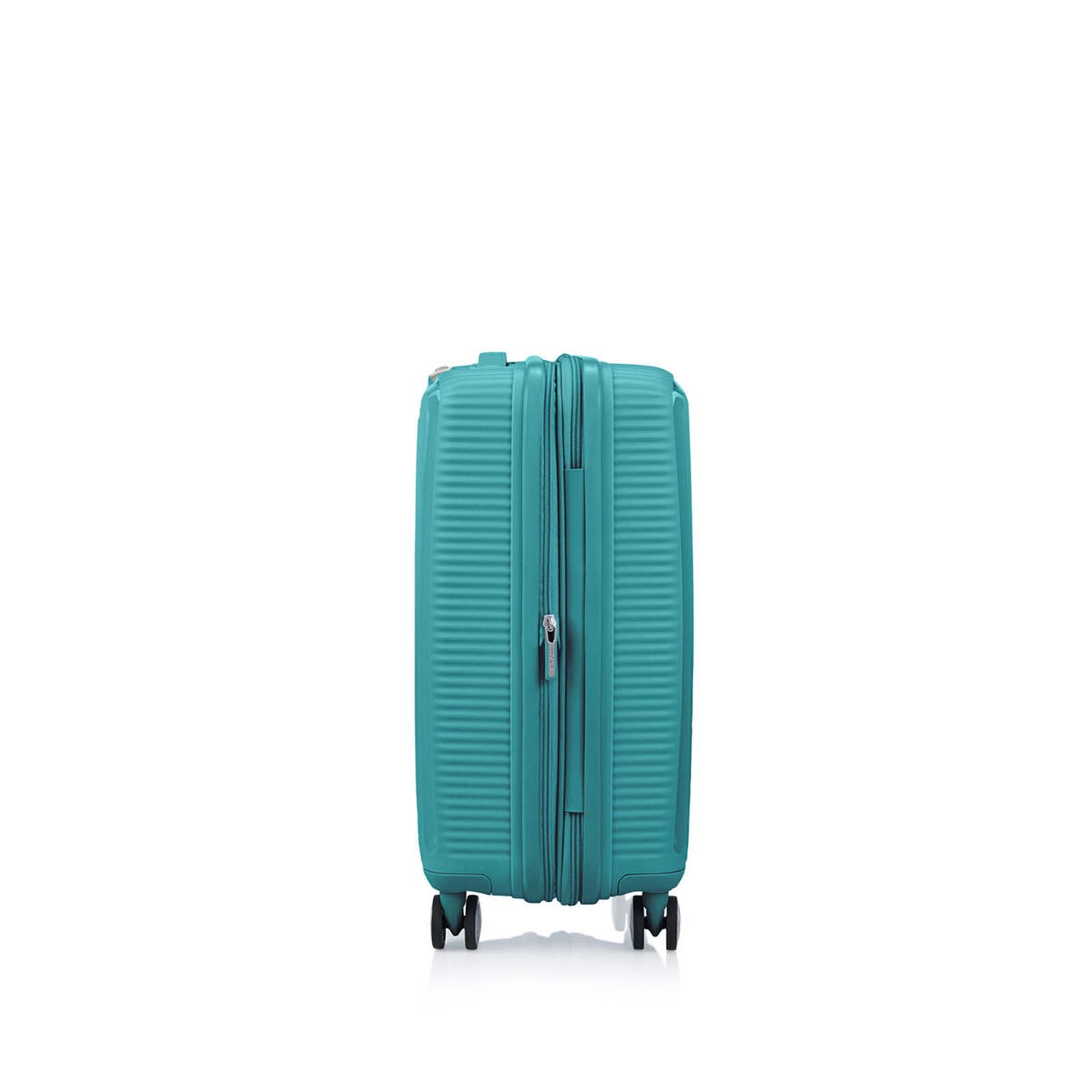 American-Tourister-Curio-2-55cm-Carry-On-Suitcase-Jade-Green-Side