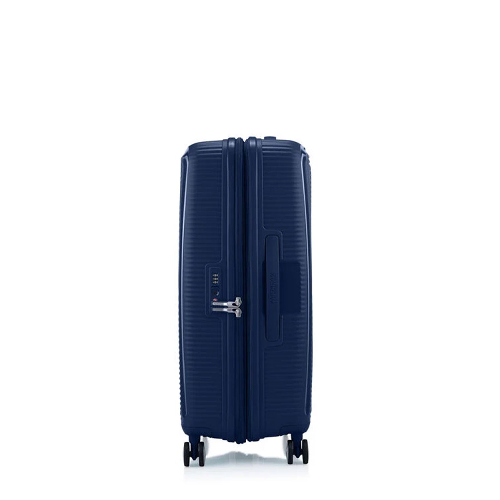 American-Tourister-Curio-2-69cm-Suitcase-Arctic-Navy-LeftSide