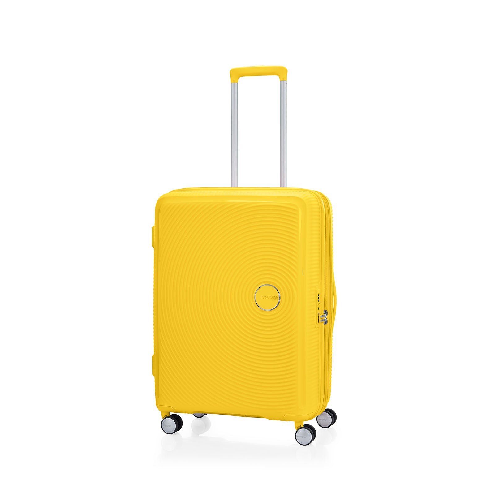 American-Tourister-Curio-2-69cm-Suitcase-Golden-Yellow-Angle