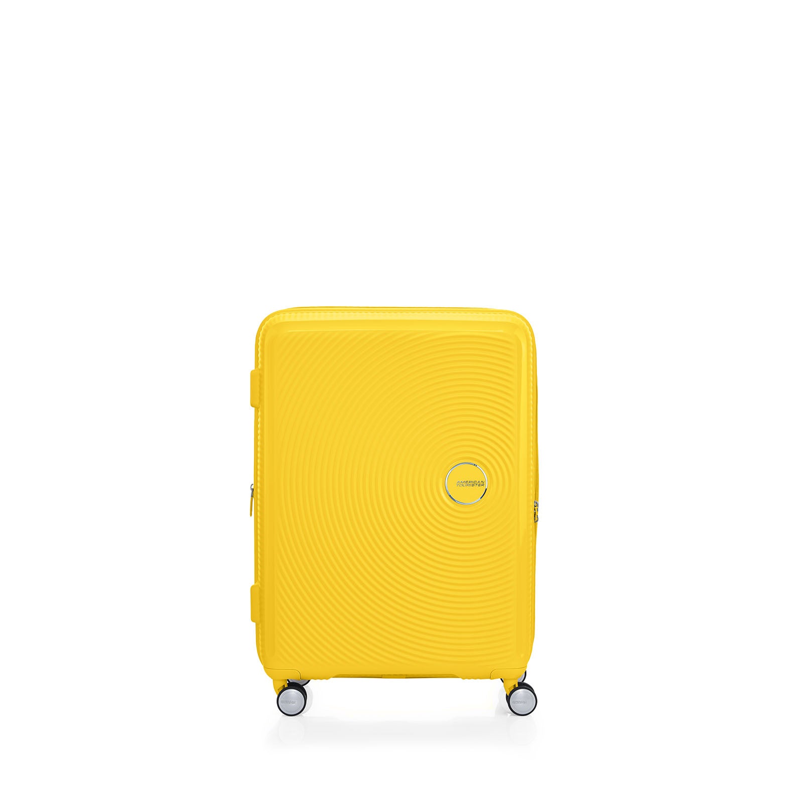American-Tourister-Curio-2-69cm-Suitcase-Golden-Yellow-Front