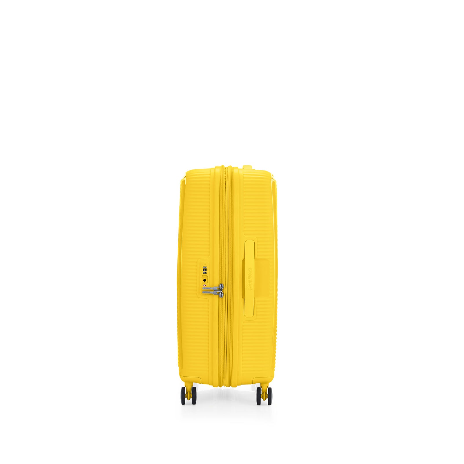 American-Tourister-Curio-2-69cm-Suitcase-Golden-Yellow-Side