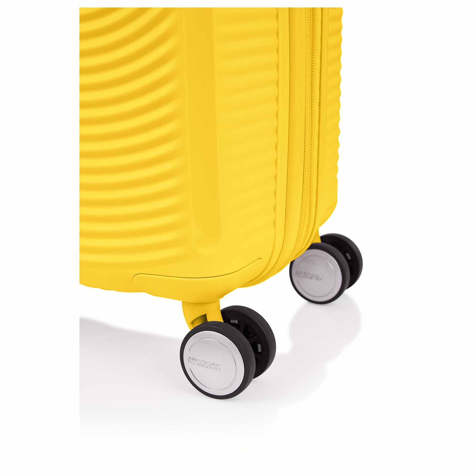 American-Tourister-Curio-2-69cm-Suitcase-Golden-Yellow-Wheels