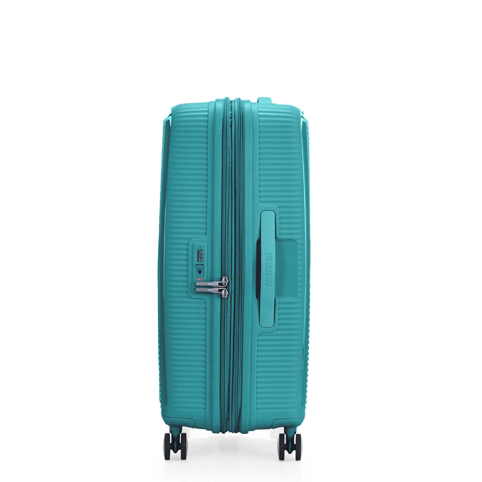 American-Tourister-Curio-2-69cm-Suitcase-Jade-Green-Lock