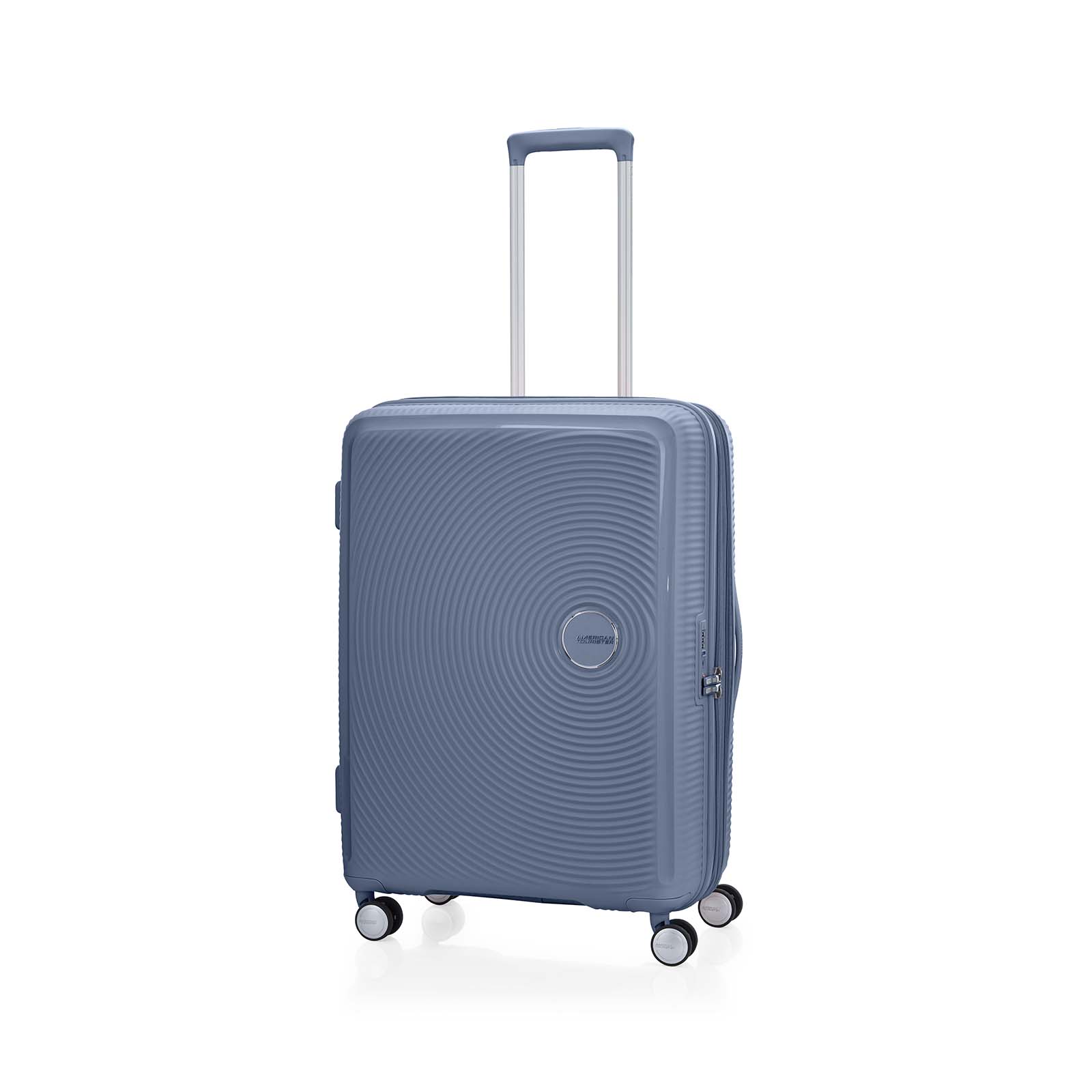 American-Tourister-Curio-2-69cm-Suitcase-Stone-Blue-Angle