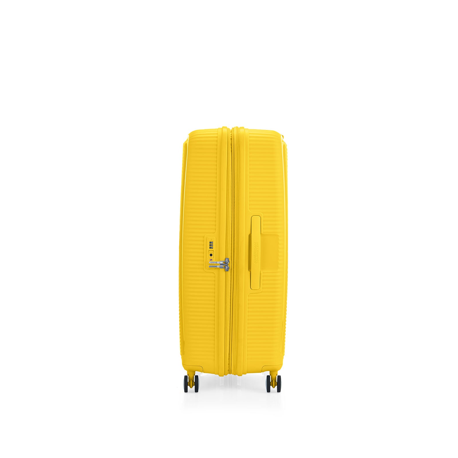 American-Tourister-Curio-2-80cm-Suitcase-Golden-Yellow-Side