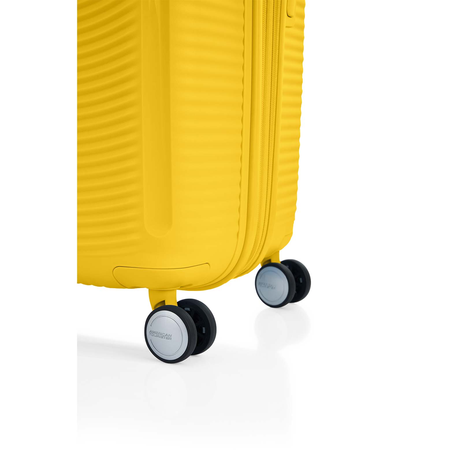 American-Tourister-Curio-2-80cm-Suitcase-Golden-Yellow-Wheels