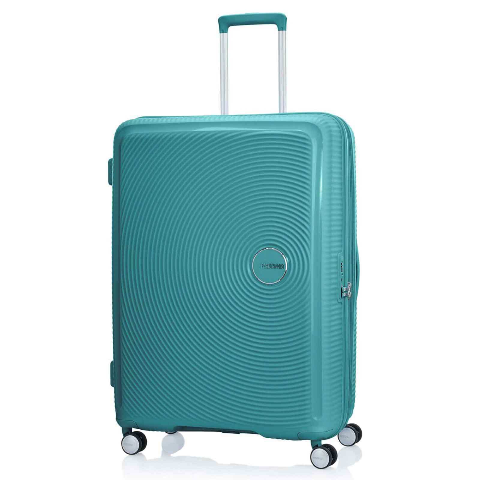 American-Tourister-Curio-2-80cm-Suitcase-Jade-Green-Front-Angle