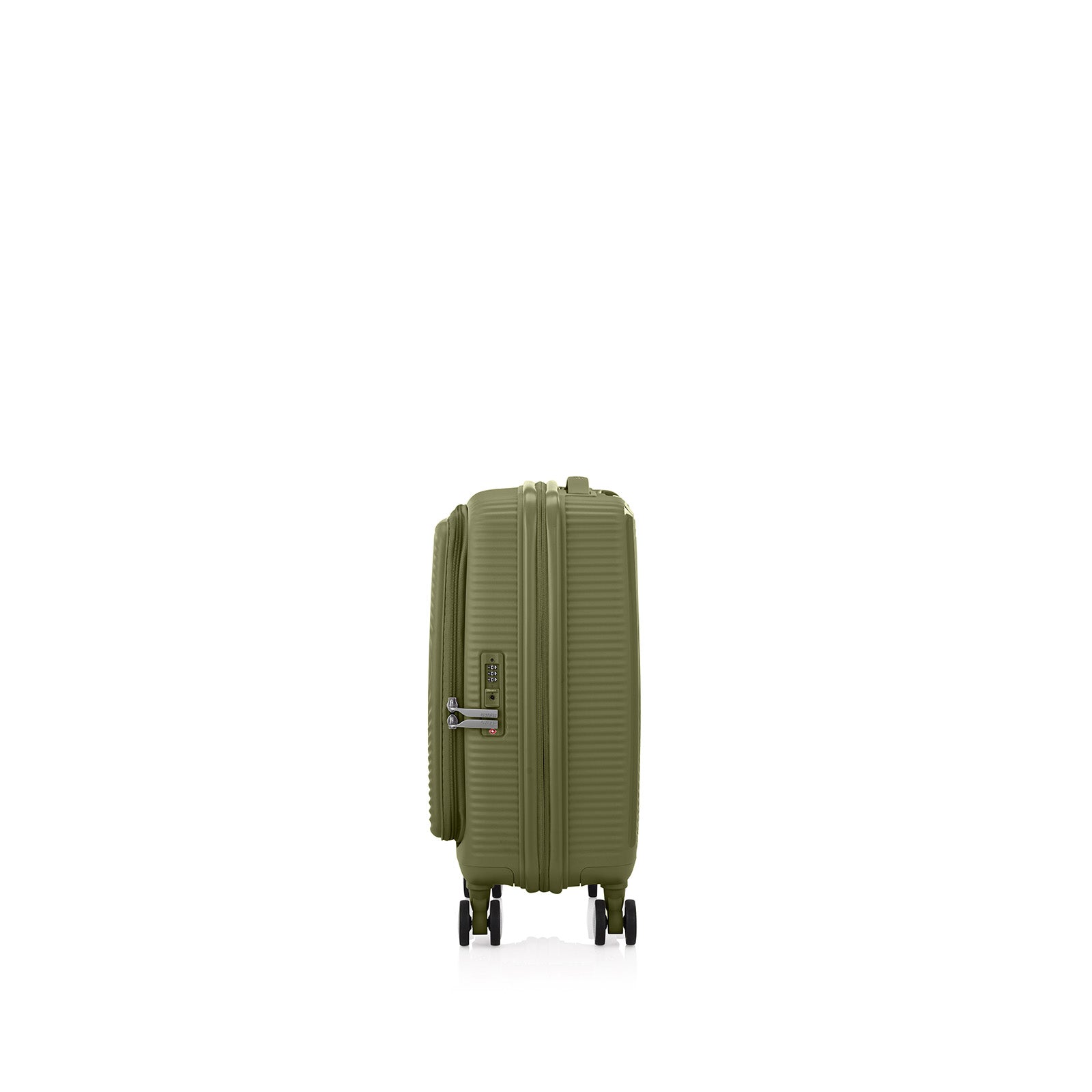 American-Tourister-Curio-Book-Opening-55cm-Carry-On-Suitcase-Khaki-Side