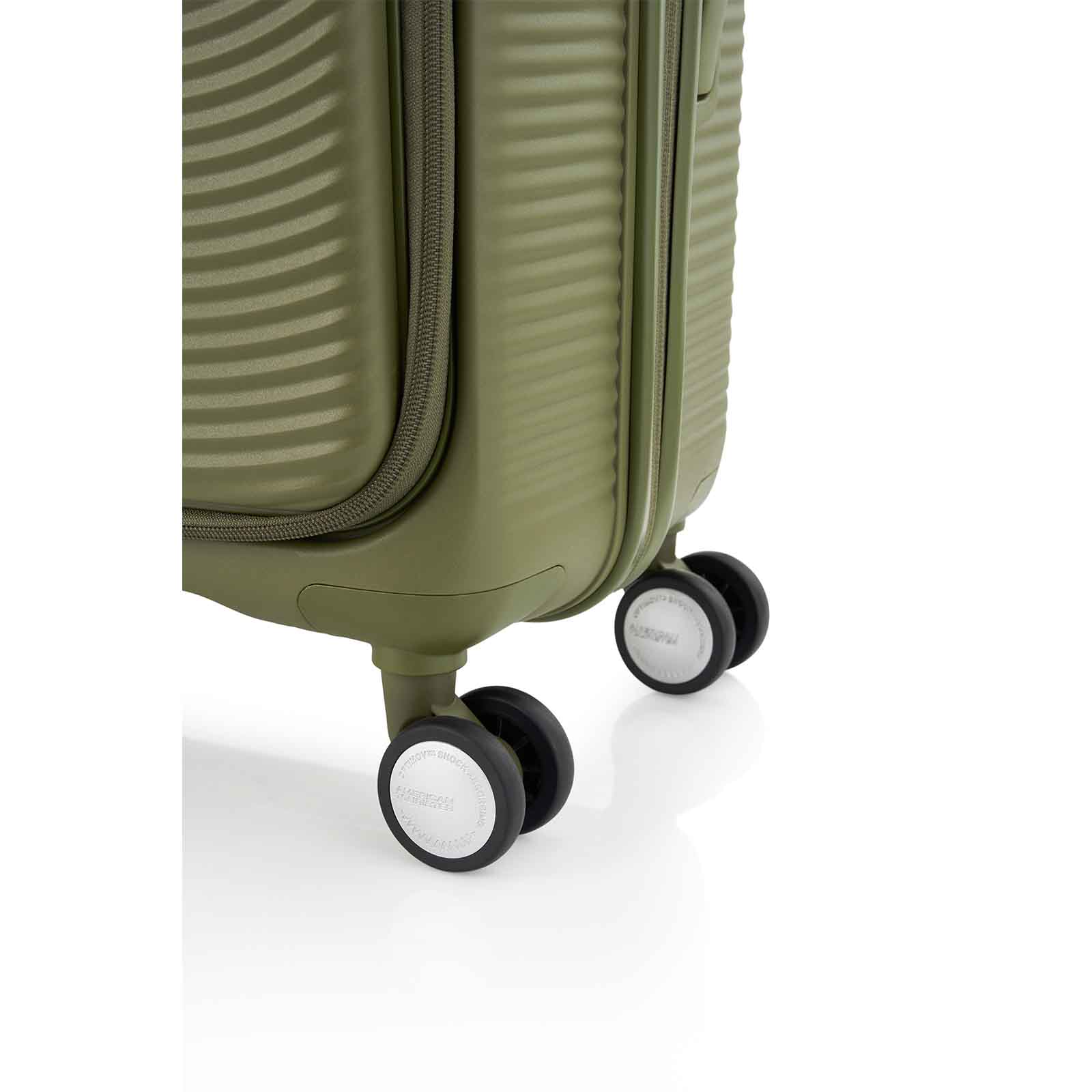American-Tourister-Curio-Book-Opening-55cm-Carry-On-Suitcase-Khaki-Wheels