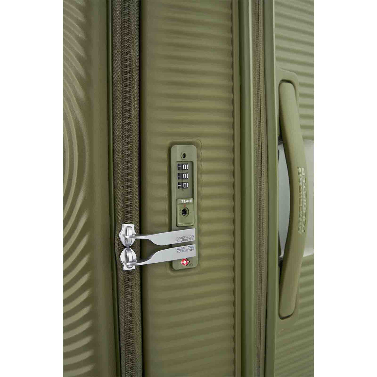 American-Tourister-Curio-Book-Opening-68cm-Suitcase-Khaki-Lock