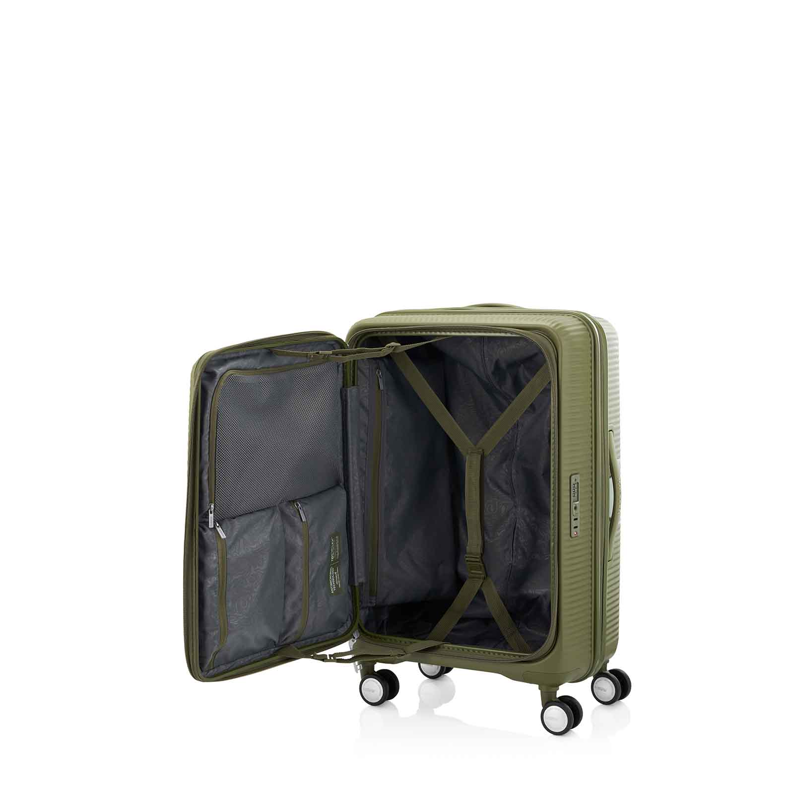 American Tourister Curio Book Opening 75cm Suitcase Khaki